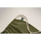 Saculet cu snur, Everestus, 2601E14314, 37x41 cm, Bumbac, Verde inchis