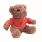 Ursulet de plus, Everestus, 2601E14696, 13x15 cm, Plush, Rosu