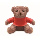 Ursulet de plus, Everestus, 2601E14696, 13x15 cm, Plush, Rosu