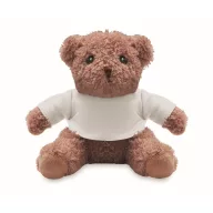 Ursulet de plus, Everestus, 2601E14692, 13x15 cm, Plush, Alb