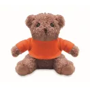 Ursulet de plus, Everestus, 2601E14695, 13x15 cm, Plush, Portocaliu