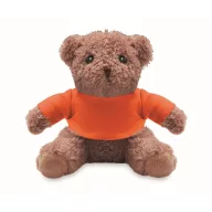   Ursulet de plus, Everestus, 2601E14695, 13x15 cm, Plush, Portocaliu