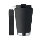 Cana de voiaj, 300 ml, 2509E16759, Everestus, Polipropilena, Negru