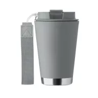   Cana de voiaj, 300 ml, 2509E16758, Everestus, Polipropilena, Gri piatra