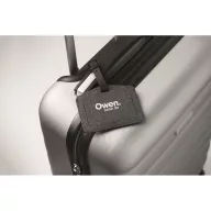   Ecuson bagaj cu functie de localizare, 2509E15415, Everestus, 9.7x7.7x0.5 cm, Poliuretan, Negru