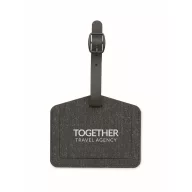   Ecuson bagaj cu functie de localizare, 2509E15415, Everestus, 9.7x7.7x0.5 cm, Poliuretan, Negru