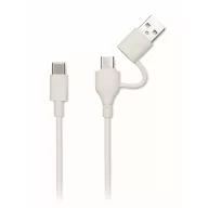   Baterie externa 5000 mAh, 20 W, USB-C, 2509E16025, Everestus, 8.5x6.25x1.5 cm, ABS, Alb