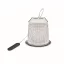 Infuzor ceai, 2509E15505, Everestus, 5.1x2.9x7.5 cm, Otel, Negru