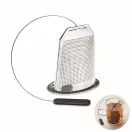 Infuzor ceai, 2509E15505, Everestus, 5.1x2.9x7.5 cm, Otel, Negru