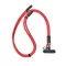 Cablu de incarcare, Everestus, 2610E17648, 60 W, 120 cm, rPET, Rosu