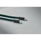 Cablu de incarcare, Everestus, 2610E17649, 60 W, 120 cm, rPET, Verde inchis