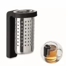 Infuzor ceai cu carlig, 2509E15509, Everestus, 6.3x4x3.5 cm, Polipropilena, Negru