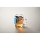 Infuzor ceai cu carlig, 2509E15510, Everestus, 6.3x4x3.5 cm, Polipropilena, Albastru turcoaz