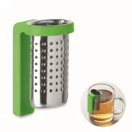   Infuzor ceai cu carlig, 2509E15511, Everestus, 6.3x4x3.5 cm, Otel, Verde lime