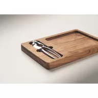   Set spargator de nuci, Everestus, 2610E18899, 24x17x2 cm, Lemn, Natur