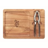   Set spargator de nuci, Everestus, 2610E18899, 24x17x2 cm, Lemn, Natur