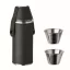 Set termos 230 ml cu 2 pahare 20 ml, 2509E15292, Everestus, Ø5.2x14.7 cm, Otel, Negru