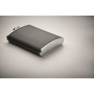 Plosca de bauturi, 200 ml, 2509E16702, Everestus, 9.5x13.8x2.5 cm, Otel, Negru