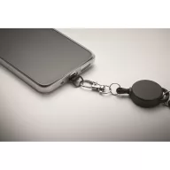   Lanyard pentru telefon, 2509E16743, Everestus, 6x16.2 cm, ABS, Negru
