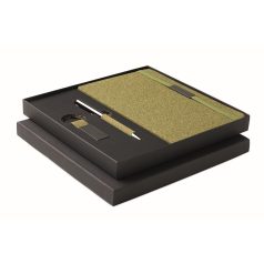   Agenda cu pix inclus, A5, 2509E16552, Everestus, 22.6x21.6x2.5 cm, Pluta, Verde