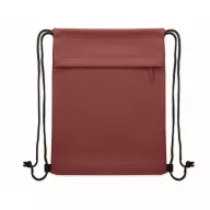   Saculet rucsac cu snur, Everestus, 2610E17939, 33x42 cm, rPET, Rosu Burgundy