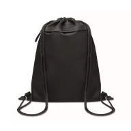   Saculet cu snur, 2509E16526, Everestus, 33x42 cm, Poliester, Negru