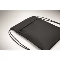   Saculet cu snur, 2509E16526, Everestus, 33x42 cm, Poliester, Negru
