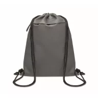   Saculet cu snur, 2509E16525, Everestus, 33x42 cm, Poliester, Gri piatra
