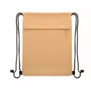 Saculet rucsac cu snur, Everestus, 2610E17940, 33x42 cm, rPET, Kaki