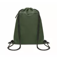   Saculet cu snur, 2509E16527, Everestus, 33x42 cm, Poliester, Verde inchis