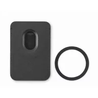   Suport telefon magnetic pentru carduri, 2509E16738, Everestus, 6.5x9.5x0.8 cm, Poliuretan, Negru