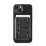   Suport telefon magnetic pentru carduri, 2509E16738, Everestus, 6.5x9.5x0.8 cm, Poliuretan, Negru