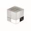 Trofeu cub, 2509E16945, Everestus, 3.9x3.9x3.9 cm, Sticla, Transparent