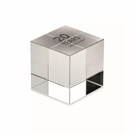   Trofeu cub, 2509E16945, Everestus, 3.9x3.9x3.9 cm, Sticla, Transparent
