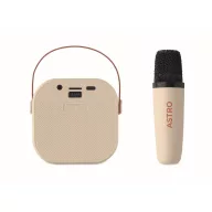   Boxa portabila, 800 mAh, 5 W, 2509E16559, Everestus, 8.5x9x6.5 cm, ABS, Bej