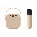 Boxa portabila, 800 mAh, 5 W, 2509E16559, Everestus, 8.5x9x6.5 cm, ABS, Bej