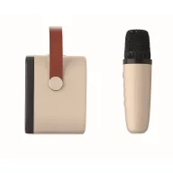   Boxa portabila, 800 mAh, 5 W, 2509E16559, Everestus, 8.5x9x6.5 cm, ABS, Bej
