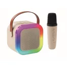 Boxa portabila, 800 mAh, 5 W, 2509E16559, Everestus, 8.5x9x6.5 cm, ABS, Bej