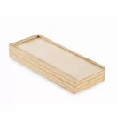 Set domino si carti de joc, 2509E16554, Everestus, 19.2x7.6x3 cm, Lemn, Natur