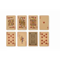   Set domino si carti de joc, 2509E16554, Everestus, 19.2x7.6x3 cm, Lemn, Natur