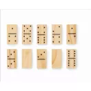 Set domino si carti de joc, 2509E16554, Everestus, 19.2x7.6x3 cm, Lemn, Natur