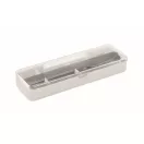 Set tacamuri reutilizabile, Everestus, 2601E14500, 19.5x5.2x2 cm, Otel, Alb
