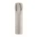 Set tacamuri reutilizabile, Everestus, 2601E14500, 19.5x5.2x2 cm, Otel, Alb