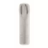   Set tacamuri reutilizabile, Everestus, 2601E14500, 19.5x5.2x2 cm, Otel, Alb