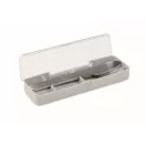 Set tacamuri reutilizabile, Everestus, 2601E14502, 19.5x5.2x2 cm, Otel, Gri