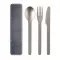 Set tacamuri reutilizabile, Everestus, 2601E14504, 19.5x5.2x2 cm, Otel, Verde petrol