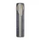 Set tacamuri reutilizabile, Everestus, 2601E14504, 19.5x5.2x2 cm, Otel, Verde petrol