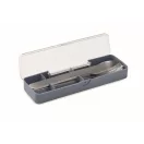 Set tacamuri reutilizabile, Everestus, 2601E14504, 19.5x5.2x2 cm, Otel, Verde petrol