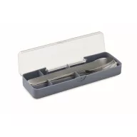   Set tacamuri reutilizabile, Everestus, 2601E14504, 19.5x5.2x2 cm, Otel, Verde petrol