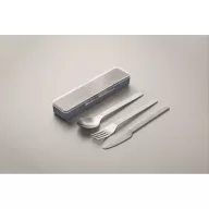   Set tacamuri reutilizabile, Everestus, 2601E14504, 19.5x5.2x2 cm, Otel, Verde petrol